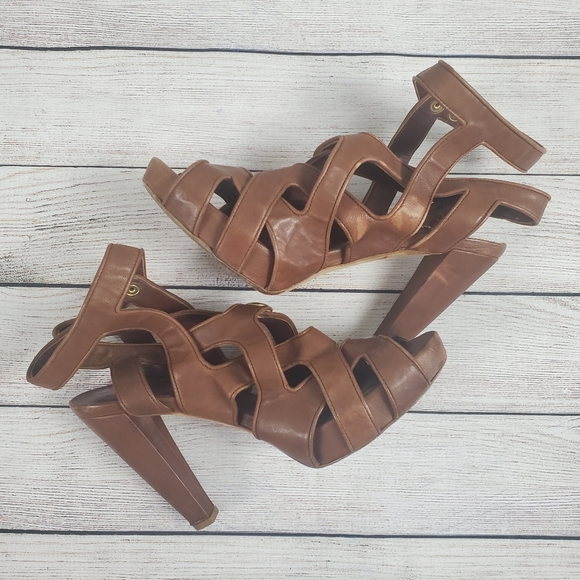 LOEFFLER RANDALL Keira stappy platform heels - Picture 2 of 7